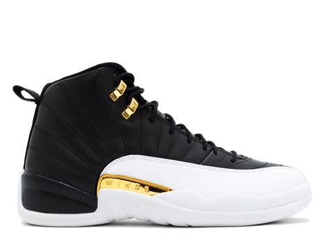 jordan 12 black and white and gold